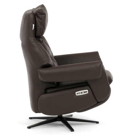 Relaxační křeslo Autronic elektrické zabudované ovládání, hnědá, kůže, TV-B3980 BR3 (10)