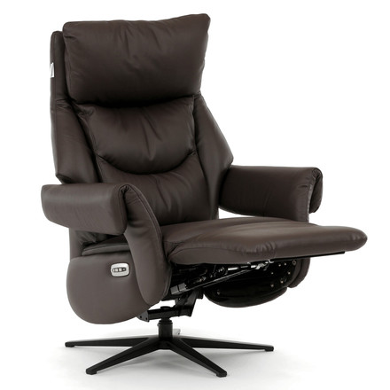 Relaxační křeslo Autronic elektrické zabudované ovládání, hnědá, kůže, TV-B3980 BR3 (11)