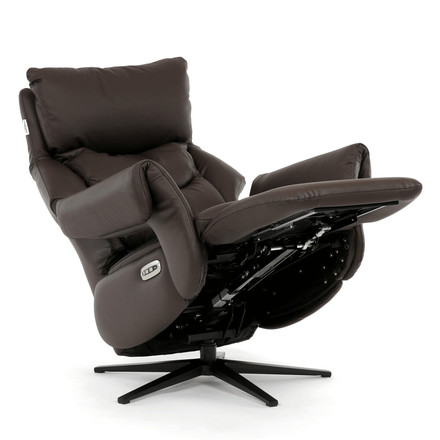 Relaxační křeslo Autronic elektrické zabudované ovládání, hnědá, kůže, TV-B3980 BR3 (12)