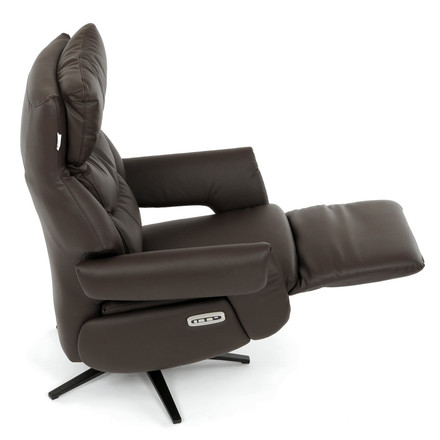 Relaxační křeslo Autronic elektrické zabudované ovládání, hnědá, kůže, TV-B3980 BR3 (16)