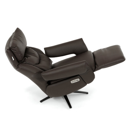 Relaxační křeslo Autronic elektrické zabudované ovládání, hnědá, kůže, TV-B3980 BR3 (17)