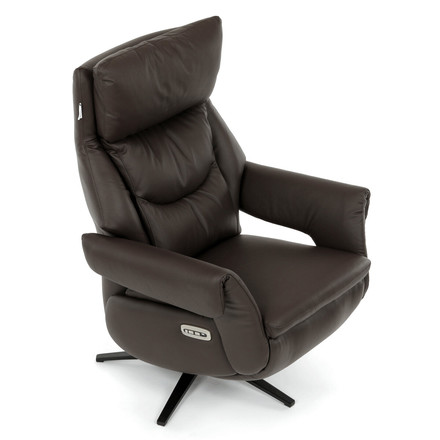 Relaxační křeslo Autronic elektrické zabudované ovládání, hnědá, kůže, TV-B3980 BR3 (18)
