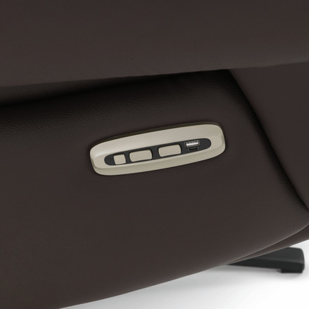 Relaxační křeslo Autronic elektrické zabudované ovládání, hnědá, kůže, TV-B3980 BR3 (26)
