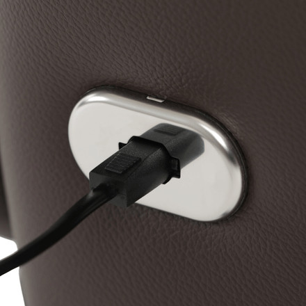 Relaxační křeslo Autronic elektrické zabudované ovládání, hnědá, kůže, TV-B3980 BR3 (27)