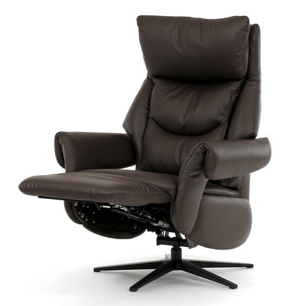 Relaxační křeslo Autronic elektrické zabudované ovládání, hnědá, kůže, TV-B3980 BR3 (3)