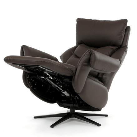 Relaxační křeslo Autronic elektrické zabudované ovládání, hnědá, kůže, TV-B3980 BR3 (4)