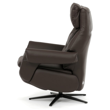 Relaxační křeslo Autronic elektrické zabudované ovládání, hnědá, kůže, TV-B3980 BR3 (5)