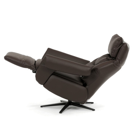 Relaxační křeslo Autronic elektrické zabudované ovládání, hnědá, kůže, TV-B3980 BR3 (7)