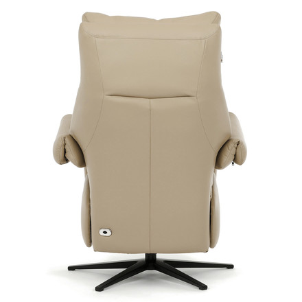 Relaxační křeslo Autronic elektrické zabudované ovládání, krémová, kůže,TV-B3980 CRM3 (9)