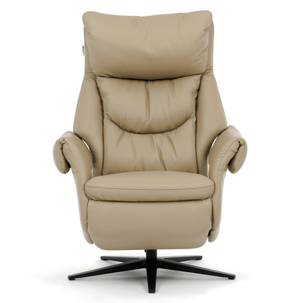 Relaxační křeslo Autronic elektrické zabudované ovládání, krémová, kůže,TV-B3980 CRM3 (2)