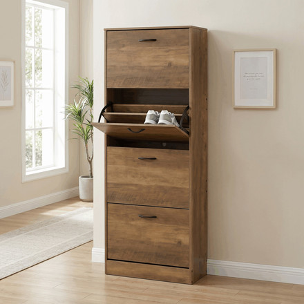 Botník Autronic mdf, hnědá, ABO-G1018 ELM (1)