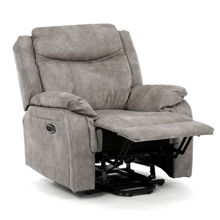 Polohovací křeslo Autronic elektrické zabudované ovládání, šedá, látka vintage, TV-Q8668 GREY3 (12)