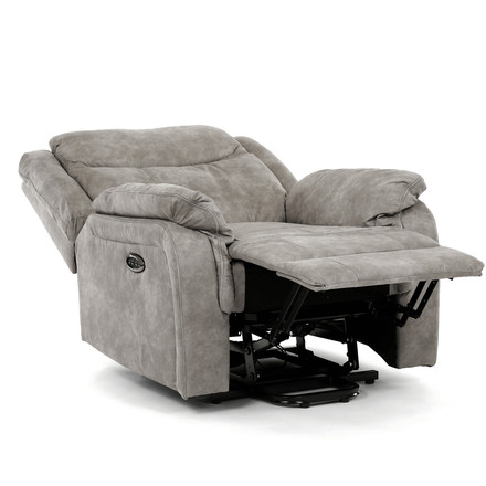 Polohovací křeslo Autronic elektrické zabudované ovládání, šedá, látka vintage, TV-Q8668 GREY3 (13)