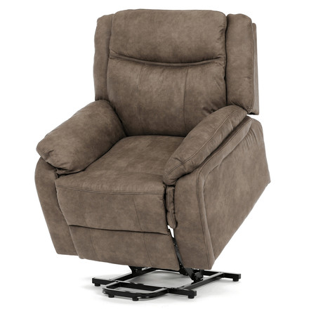 Polohovací křeslo Autronic elektrické zabudované ovládání, hnědá, látka vintage, TV-Q8668 BR3 (5)