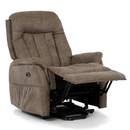 Polohovací křeslo Autronic elektrické zabudované ovládání, hnědá, látka vintage, TV-Q8575 BR3 (12)