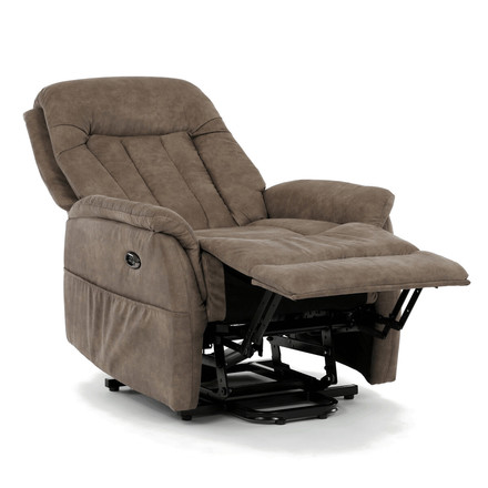 Polohovací křeslo Autronic elektrické zabudované ovládání, hnědá, látka vintage, TV-Q8575 BR3 (13)