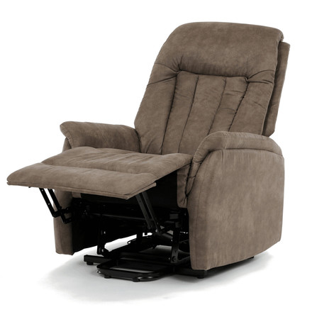 Polohovací křeslo Autronic elektrické zabudované ovládání, hnědá, látka vintage, TV-Q8575 BR3 (3)