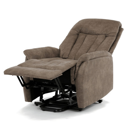Polohovací křeslo Autronic elektrické zabudované ovládání, hnědá, látka vintage, TV-Q8575 BR3 (4)