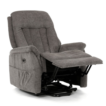 Polohovací křeslo Autronic elektrické zabudované ovládání, šedá, látka, TV-Q8575 GREY2 (12)