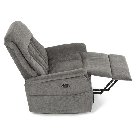 Polohovací křeslo Autronic elektrické zabudované ovládání, šedá, látka, TV-Q8575 GREY2 (17)
