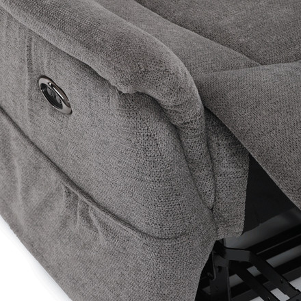 Polohovací křeslo Autronic elektrické zabudované ovládání, šedá, látka, TV-Q8575 GREY2 (23)