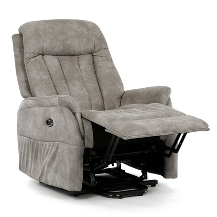 Polohovací křeslo Autronic elektrické zabudované ovládání, šedá, látka vintage, TV-Q8575 GREY3 (12)