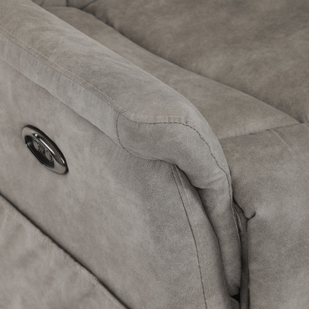 Polohovací křeslo Autronic elektrické zabudované ovládání, šedá, látka vintage, TV-Q8575 GREY3 (23)