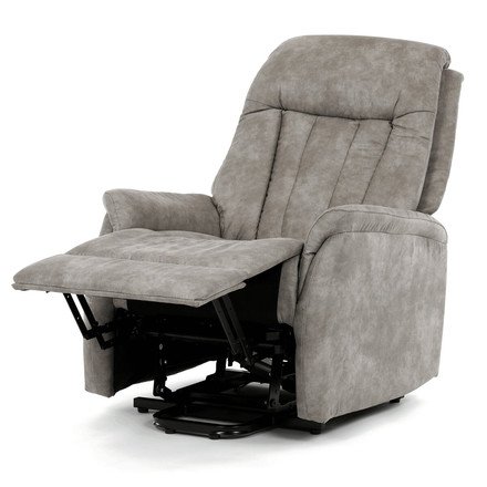 Polohovací křeslo Autronic elektrické zabudované ovládání, šedá, látka vintage, TV-Q8575 GREY3 (3)