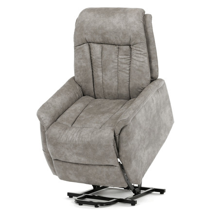 Polohovací křeslo Autronic elektrické zabudované ovládání, šedá, látka vintage, TV-Q8575 GREY3 (5)