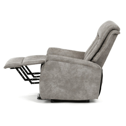 Polohovací křeslo Autronic elektrické zabudované ovládání, šedá, látka vintage, TV-Q8575 GREY3 (7)