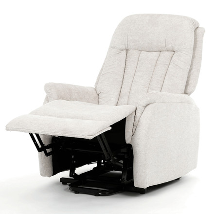 Polohovací křeslo Autronic elektrické zabudované ovládání, béžová, látka, TV-Q8575 CRM2 (3)