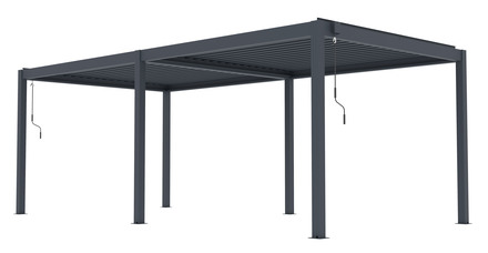 Bioklimatická pergola G21 Austin Premium 6x4 m, antracitová hliníková