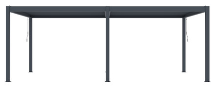 Bioklimatická pergola G21 Austin Premium 6x4 m, antracitová hliníková (1)