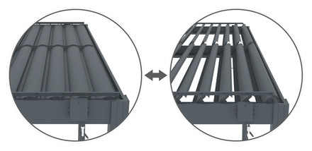 Bioklimatická pergola G21 Austin Premium 6x3 m, antracitová hliníková (3)