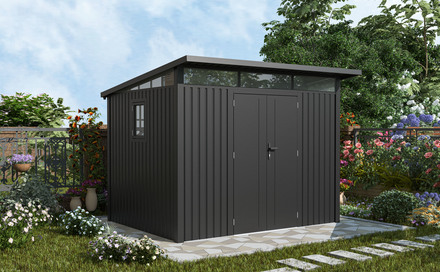 Zahradní domek G21 Madison 731 - 289 x 253 cm, slate grey (3)