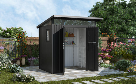 Zahradní domek G21 Madison 427 - 225 x 190 cm, slate grey (4)