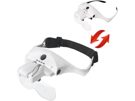 Brýle s lupou a osvětlením Extol Light 43165, 3,5×, USB nabíjení (1)