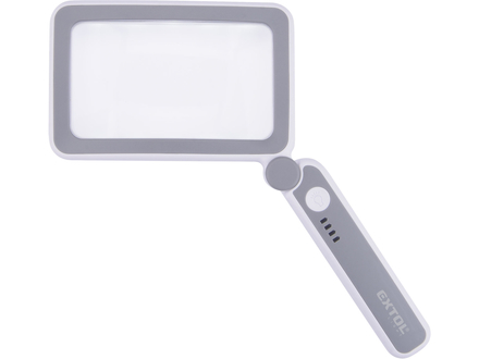 Lupa se světlem Extol Light 43164 skládací, 4× zvětšení, USB nabíjení (1)