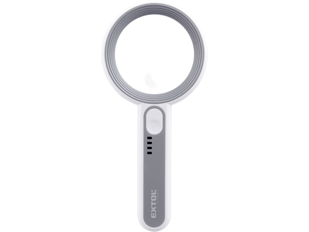 Lupa se světlem Extol Light 43163, 6×, 12× zvětšení, USB nabíjení