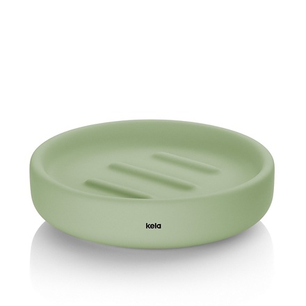 Miska na mýdlo Kela KL-23980 Sana průměr 11,5 x 3 cm zelená