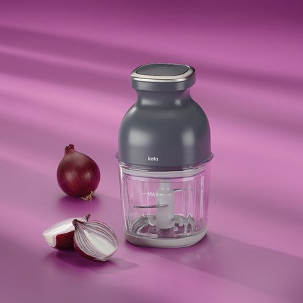 Elektrický sekáček Kela KL-10130 sklo tmavě 0,8l 12,5 x 12 x 22,5 cm šedá (1)