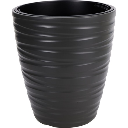 Květináč ProGarden KO-Y89300860 plastový 37,5 x 41,9 cm tmavě šedá