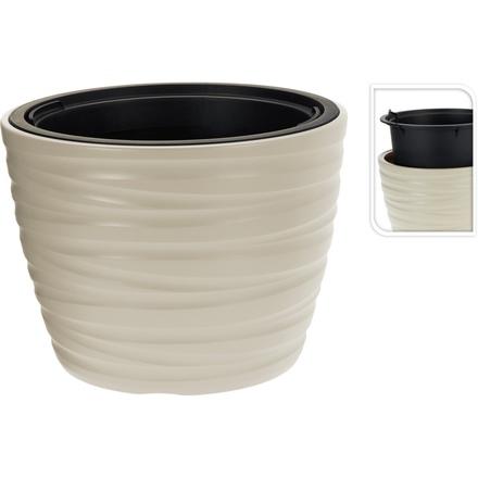 Květináč ProGarden KO-Y89300700 plastový 37,5 x 27,9 cm šedá (1)