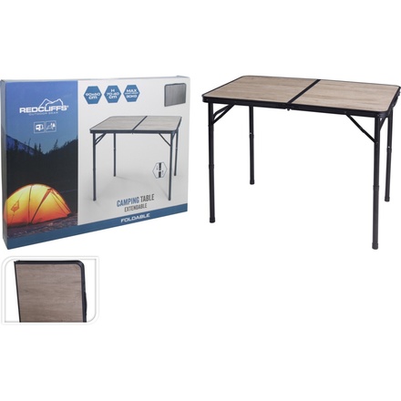 Kempingový stůl ProGarden KO-CY8980200 skládací výškově nastavitelný 90 x 60 x 40-70 cm (1)