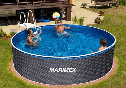 Zahrdní bazén Marimex Orlando 3,66 x1,07 m RATAN +skimmer (1)
