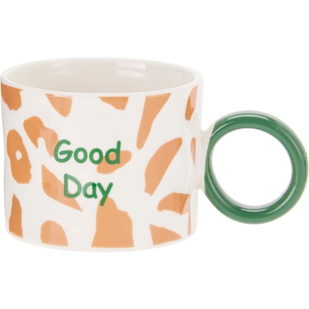 Sada hrnků Siaki KO-Q80001120ruor porcelán 2 ks 380 ml růžová / oranžová (2)
