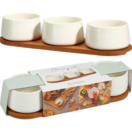 Sada servírovacích misek Excellent KO-210001590 porcelán 4 ks bílá (1)
