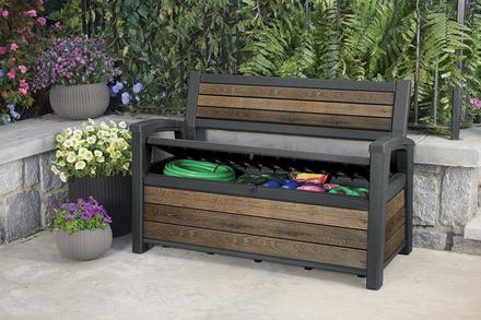 Zahradní lavice Keter Deco Garden Bench Walnut (1)