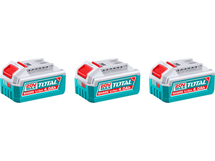Sada baterií Total TOSLI251296E Sada baterií, 20V Li-ion, 4000mAh, industrial