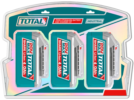 Sada baterií Total TOSLI251296E Sada baterií, 20V Li-ion, 4000mAh, industrial (1)